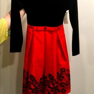 Black velvet dress